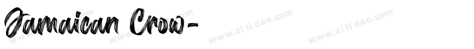 Jamaican Crow字体转换